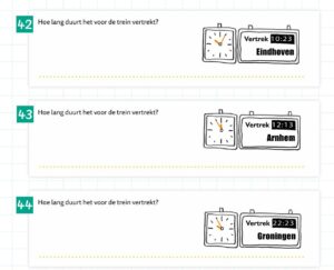 Tijd en snelheid Oefenboek vervolg - Afbeelding 3