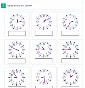 Tijd en snelheid Oefenboek vervolg - Afbeelding 8