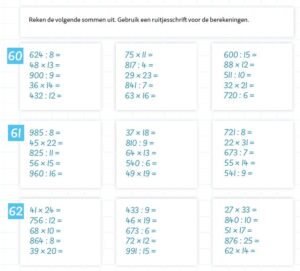 Vermenigvuldigen en delen Oefenboek vervolg - Afbeelding 6