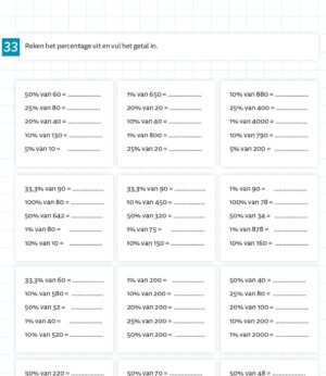 Procenten Oefenboek basis (set van 5) - Afbeelding 6