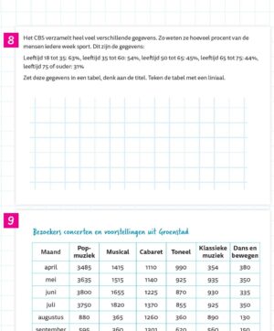 Tabellen en grafieken Oefenboek vervolg (set van 5) - Afbeelding 3