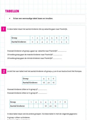 Tabellen en grafieken Oefenboek basis (set van 5) - Afbeelding 2